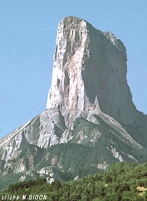 Mount Aiguille -- Mont Aiguille ( Maurice GIDON in GEOL-ALP)